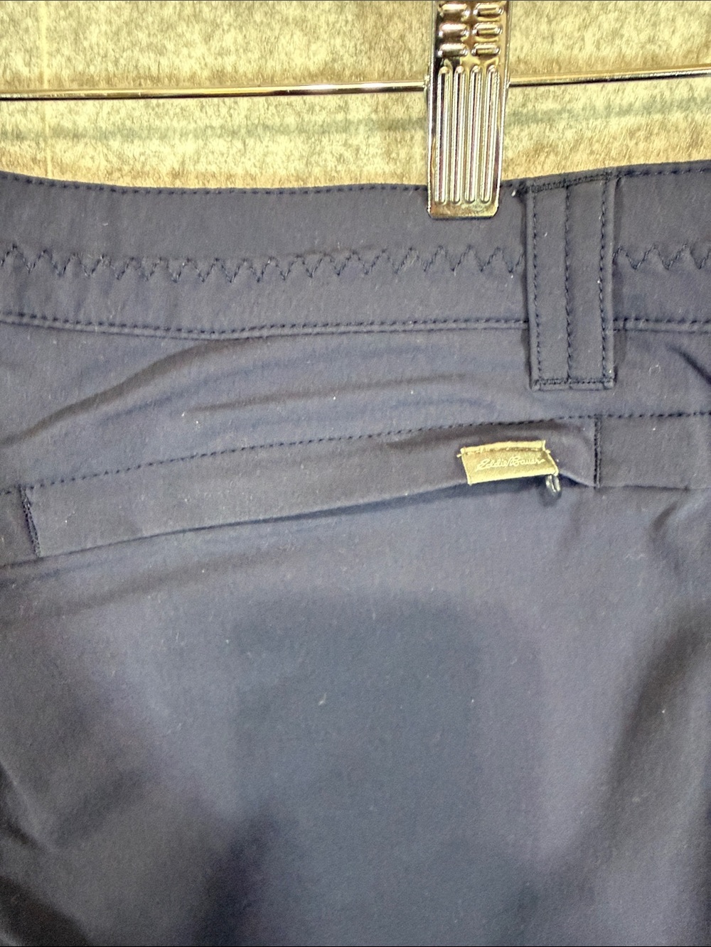 Eddie Bauer Bermuda Shorts - Womens 12 - Navy Blue Casual Beach Vacation Everday - Picture 8 of 10